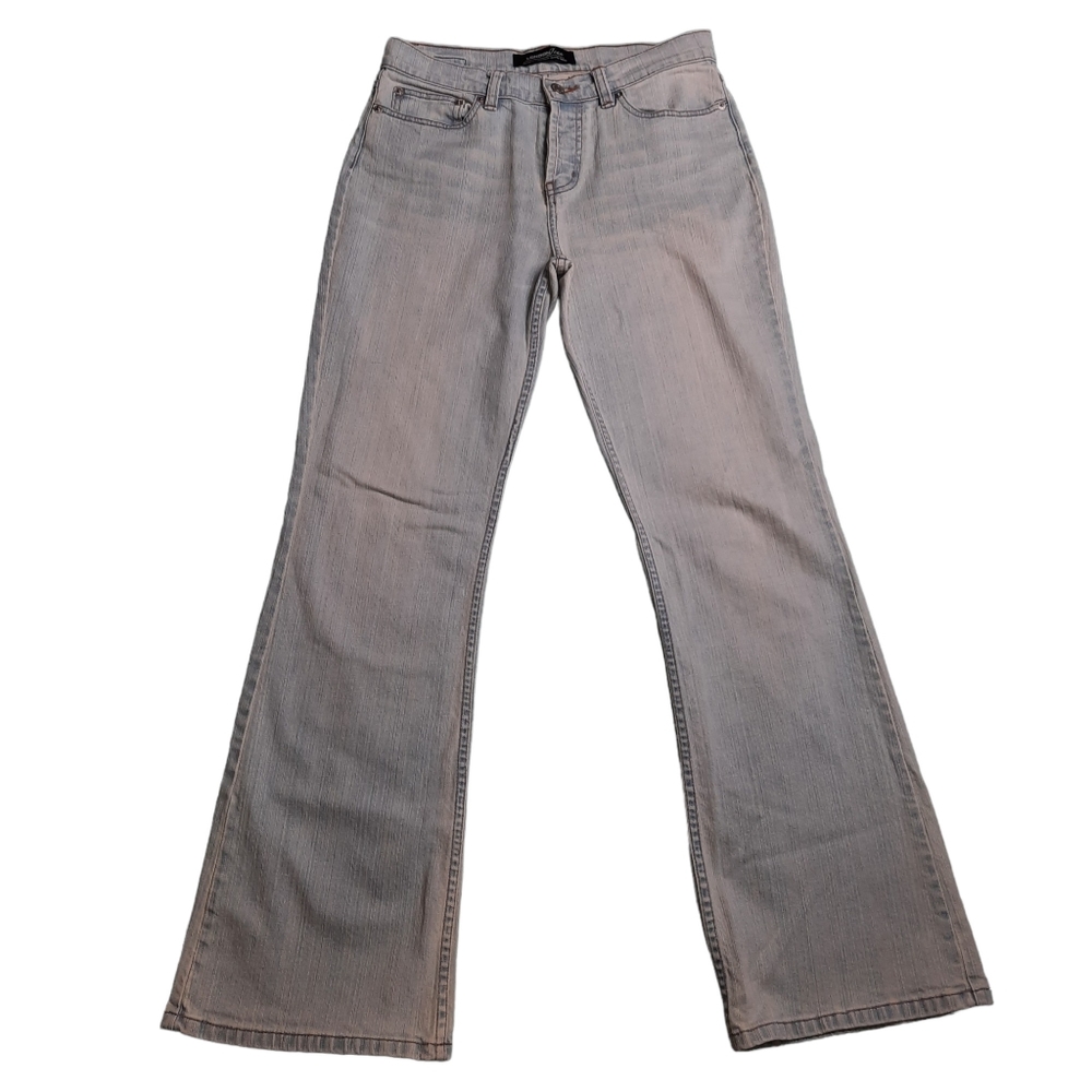London Jean by Victoria's Secret Button-fly High Rise Flare Blue Jean SZ…